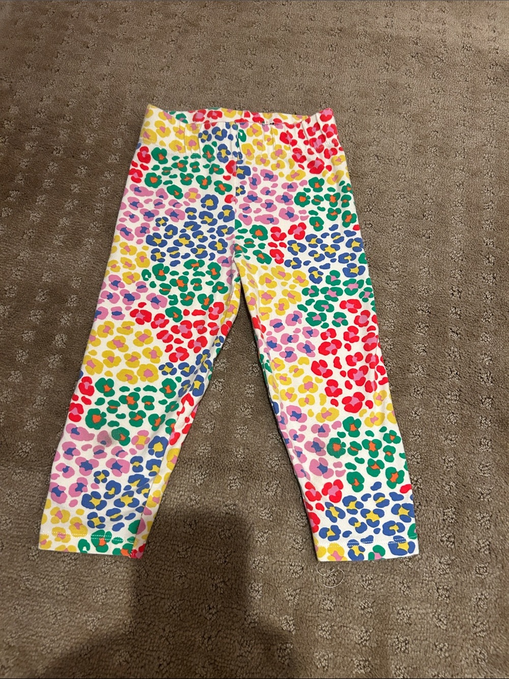 Mini Boden Girls Multicolor Leopard Print Leggings - Vibrant Stretch capris